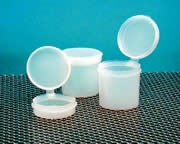 Hinged lid containers, PE