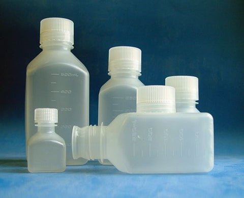 Square bottles with narrow mouth, PP