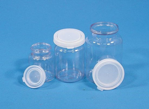 Sample bottles, transparent PVC