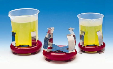 Weighted beaker and flask holders