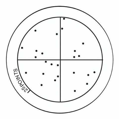 NG52 eyepiece reticles, Chalkley point array