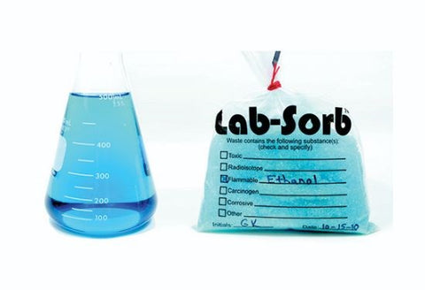 Lab-Sorb liquid and solid waste disposal system