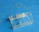 Wheaton glass slide racks with handle