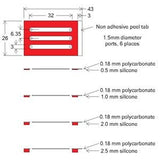 CoverWell slide adhesive perfusion chambers