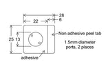 HybriWell slide adhesive sealing chambers