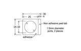 HybriWell slide adhesive sealing chambers