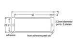 HybriWell slide adhesive sealing chambers