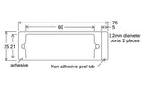 HybriWell slide adhesive sealing chambers