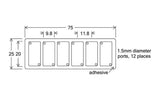 HybriWell slide adhesive sealing chambers