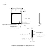 HybriWell slide adhesive fluorescent chambers