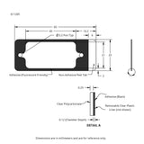 HybriWell slide adhesive fluorescent chambers