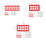 Press-To-Seal chamber slide gaskets, silicone to adhesive