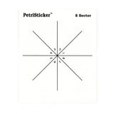 PetriStickers petri dish quadrant stickers