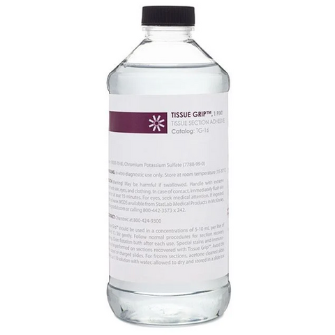 Tissue grip water bath adhesive
