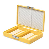 Coloured slide boxes, 50 slides