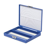 Coloured slide boxes, 100 slides