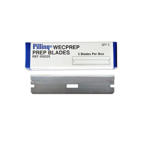 WECPREP carbon steel razor blades, single edge