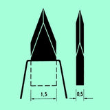 Diamond dissecting knives