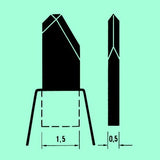Diamond dissecting knives