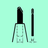 Meyco diamond dissection knives