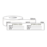 Steam autoclave printed indicator tape