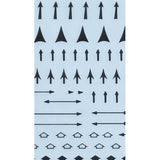 Dry transfer sheets, arrows