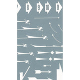 Dry transfer sheets, arrows