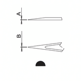 Dumont ergonomic tweezers style 3C ESD (EMS)