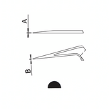 Dumont clamping ring tweezers style L5A (EMS)
