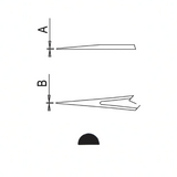 Dumont epoxy coated tweezers style 3 SA ESD (EMS)