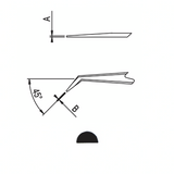 Dumont tweezers style SS/45 (EMS)