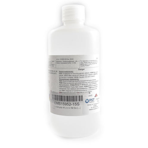 Paraformaldehyde 4% in 0.1M Sodium Cacodylate Buffer pH 7.4