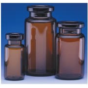 Glass serum vials, amber, Wheaton 320