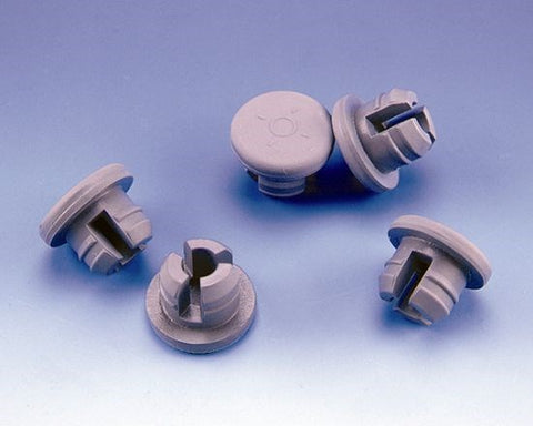 Lyophilization serum vial stoppers, 3-prong