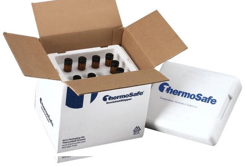 Temperature sensitive vial shippers