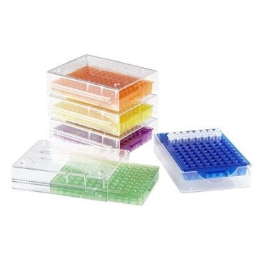 Freezer PCR tube storage racks, 96-well