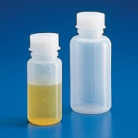 Wide mouth LDPE graduated bottle, plastic