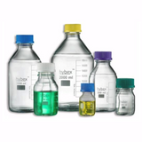 Hybex media glass bottles