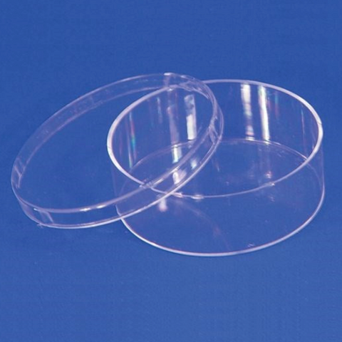 Snap-lock friction-fitted round storage boxes, PS