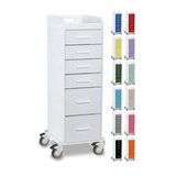 TrippNT tall locking 6-drawer carts