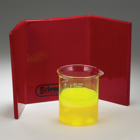 Coated lead safety shield