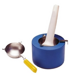 Liquid nitrogen cooled mortar