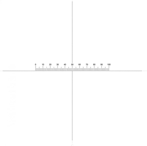 NE777 eyepiece reticles, horizontal with crosslines (EMS)
