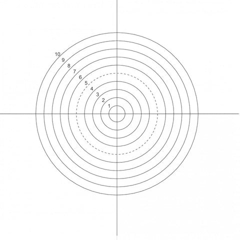 NE47 eyepiece reticles, concentric circles (EMS)