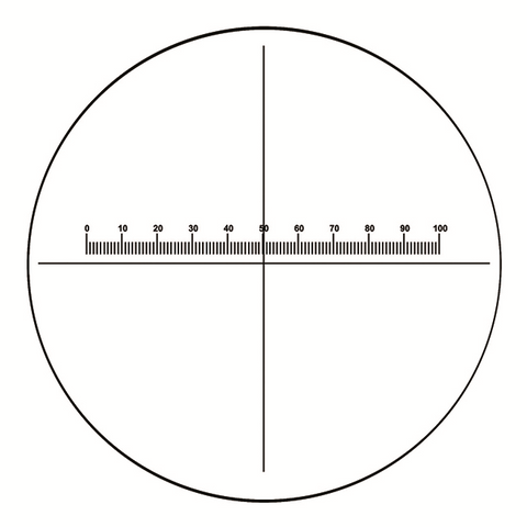 NE77 eyepiece reticles, horizontal with crosslines (EMS)