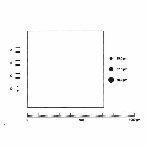G44 eyepiece reticles, metallurgical (EMS)