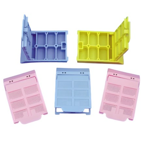 Biopsy cassettes, 6 compartments