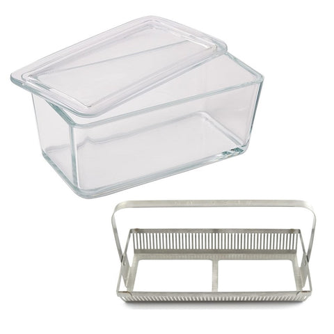 Glass staining set, 50 slides