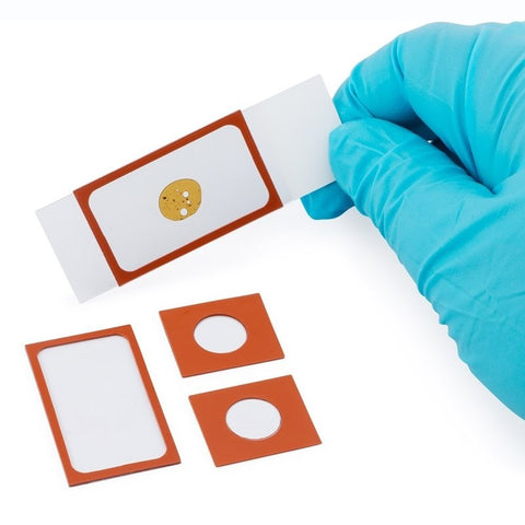 CoverWell incubation chamber slide adhesives