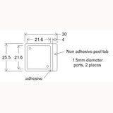 HybriWell slide adhesive sealing chambers